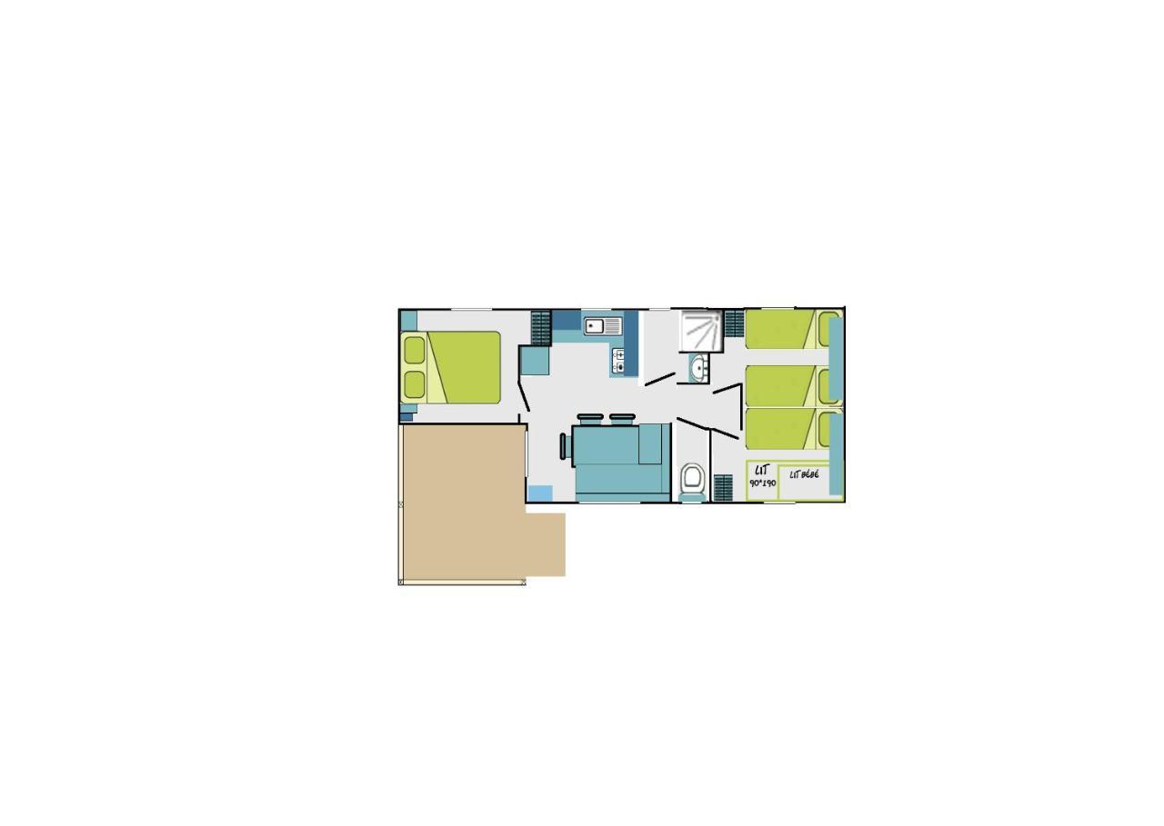 Camping L'Arada Parc Hotel Sonzay Exterior foto
